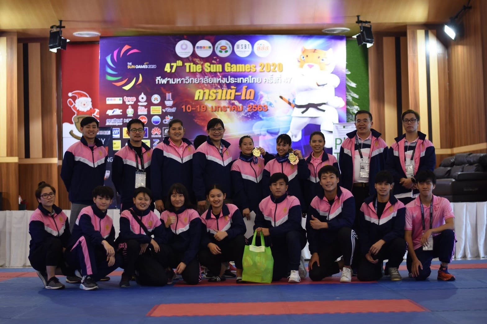 CU Karate Club team at the 47th Sun Games 2026