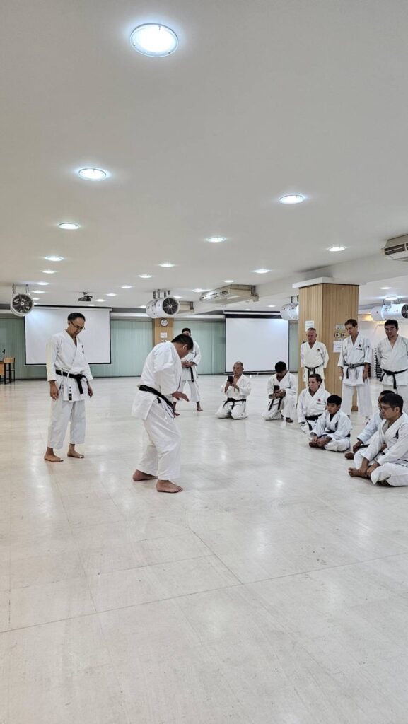 Participants training in the hall at the 2026 seminar