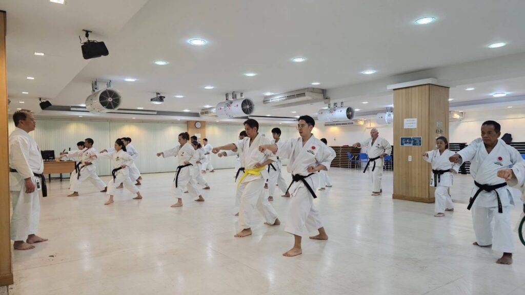 Participants practising together at the 2026 seminar