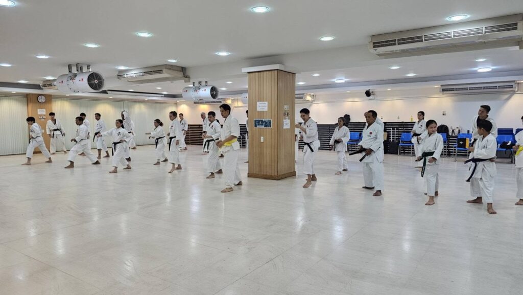 Participants practising in pairs at the 2026 seminar