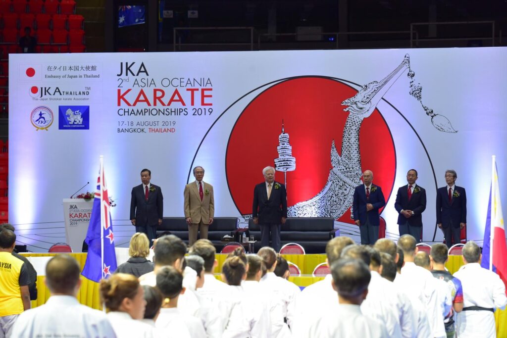 Opening ceremony of the JKA Asia Oceania Karate Championships 2019