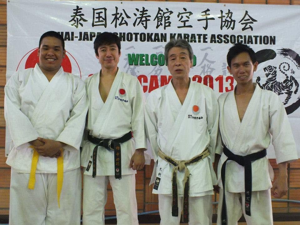 Instructors in karate uniforms at Siam Camp 2013